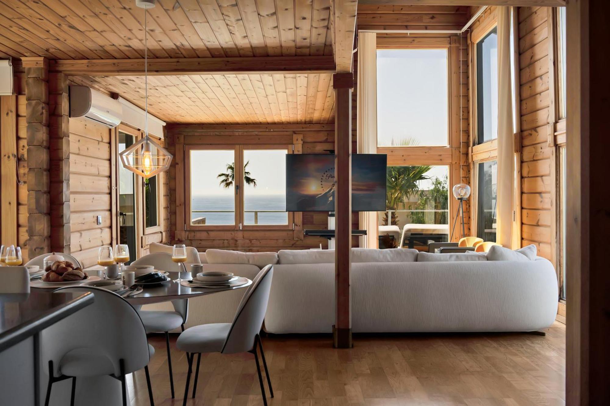 Increible Villa De Madera Con Vistas Al Mar Algeciras Buitenkant foto